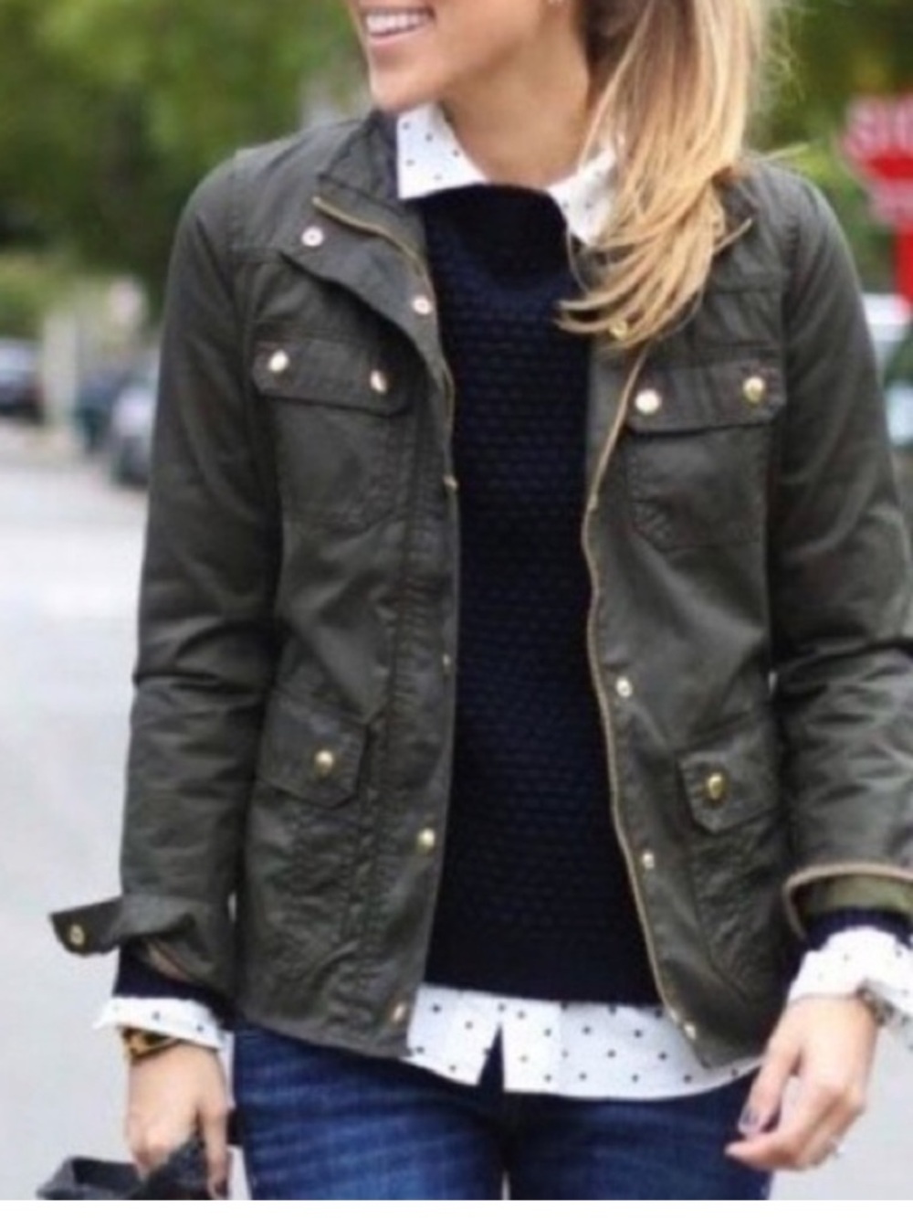 J. Crew relaxed fit field jacket brown Size Small